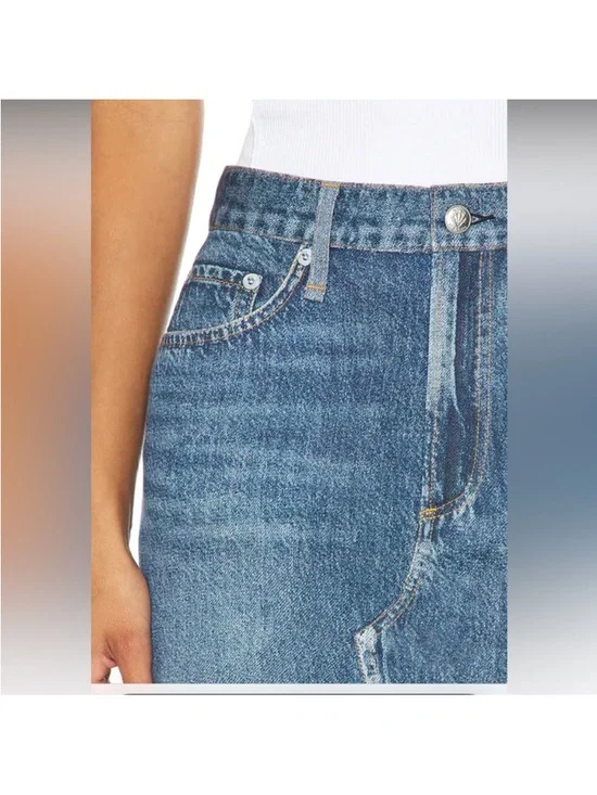 Rag & Bone Liquid Miramar Clara Midi Skirt- Size 26- Like New - Picture 6 of 15